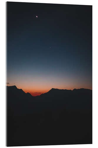 Acrylic print Sunrise at the Watzmann