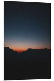 Foam board print Sunrise at the Watzmann