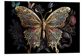 Quadro em PVC Ornament Butterfly