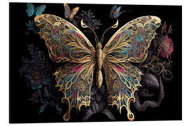 Magnettafel Ornament Butterfly