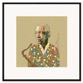 Framed art print Jazz Legend John Coltrane