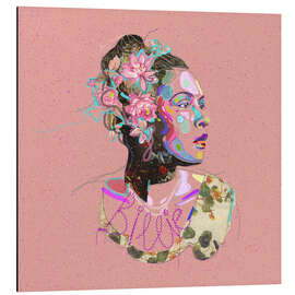 Magnettafel Porträt der Jazzsängerin Billie Holiday