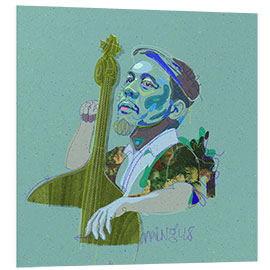 Stampa su PVC Portrait of Charles Mingus