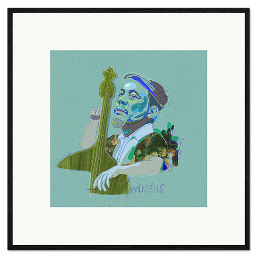 Framed art print Portrait of Charles Mingus