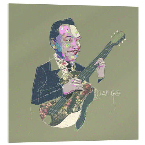 Cuadro de metacrilato The Jazz Legend Django Reinhardt