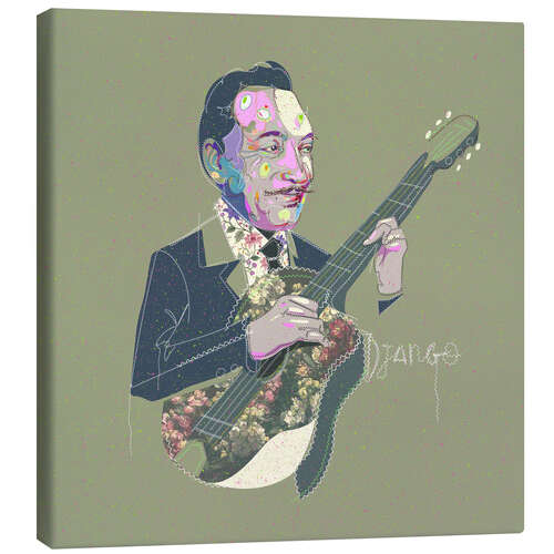 Leinwandbild Die Jazz-Legende Django Reinhardt