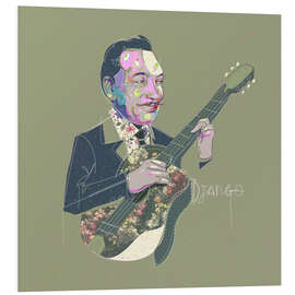 Stampa su PVC The Jazz Legend Django Reinhardt