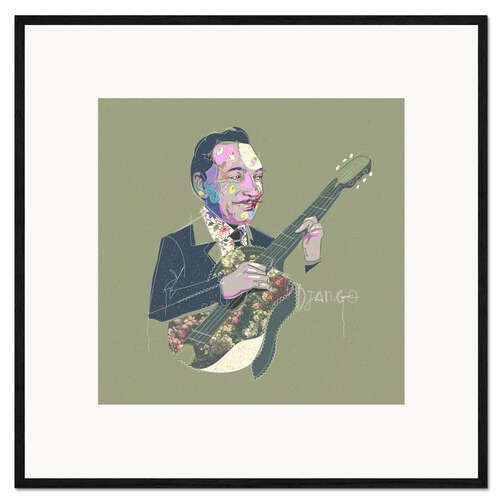 Plakat artystyczny premium w ramie The Jazz Legend Django Reinhardt