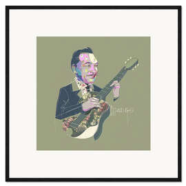 Plakat artystyczny premium w ramie The Jazz Legend Django Reinhardt