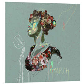 Magnettafel Porträt von Sarah Vaughan