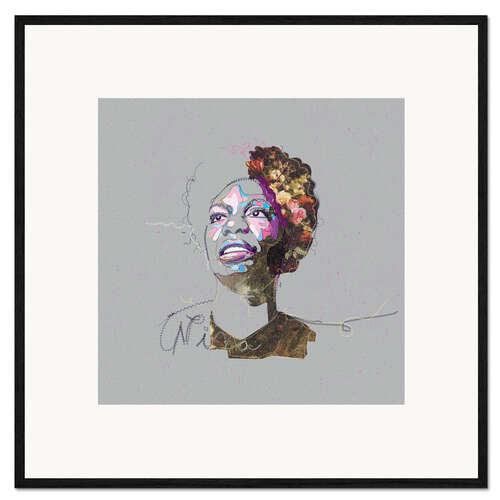 Ingelijste kunstdruk Nina Simone