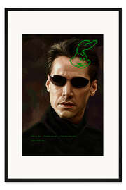 Gerahmter Kunstdruck The Matrix, Neo