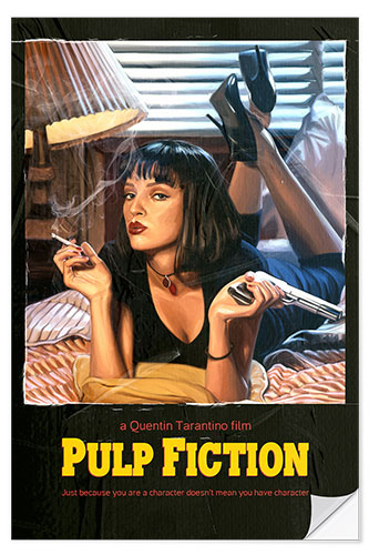 Wandsticker Pulp Fiction, a Quentin Tarantino film