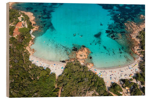 Cuadro de madera Costa Smerlada, Sardinia