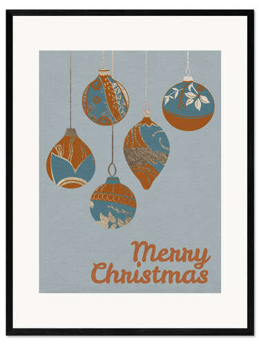 Gerahmter Kunstdruck Weihnachtsdeko