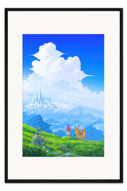 Gerahmter Kunstdruck Der Palast auf den Wolken