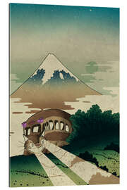Galleriataulu Catbus and Mount Fuji