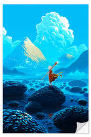 Selvklebende plakat The Golden Mountains