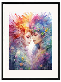 Gerahmter Kunstdruck Du und Ich, Für Immer