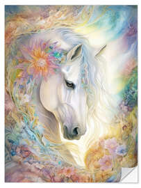 Wall sticker Noble White Horse