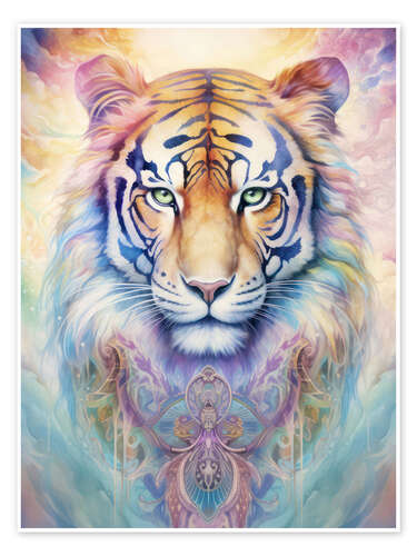 Poster Spirit Animal - Powerful Tiger