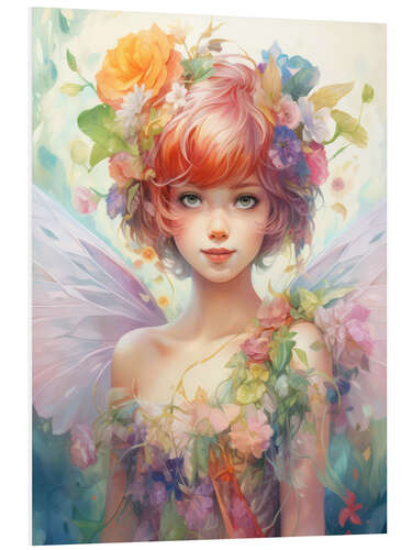 Foam board print Magical Flower Fairy