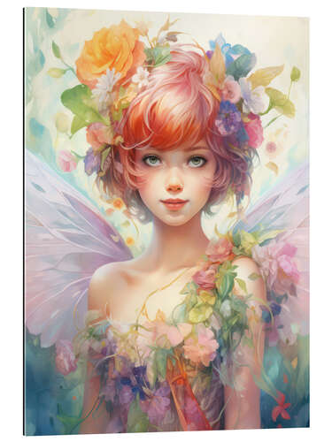 Tableau en plexi-alu Magical Flower Fairy