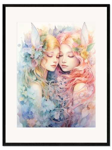 Framed art print Intimate Friendship