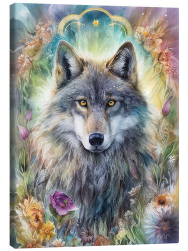 Canvas print Spirit Animal - Wise Wolf