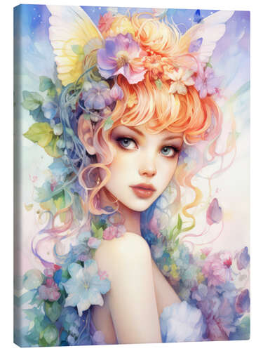 Canvas print Adorable Flower Fairy