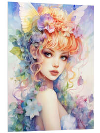 Foam board print Adorable Flower Fairy