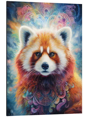 Tableau en aluminium Spirit Animal - Red Panda