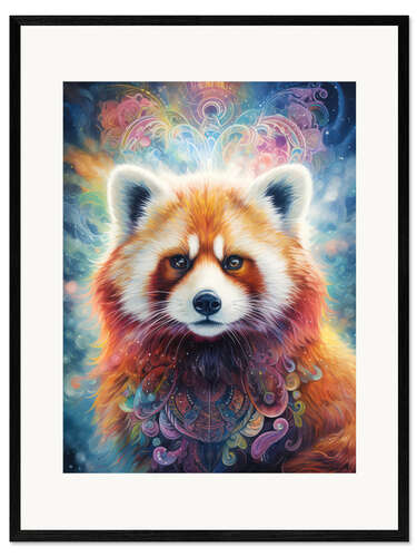 Ingelijste kunstdruk Spirit Animal - Red Panda