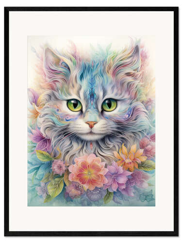 Framed art print Fascinating Cat Creature