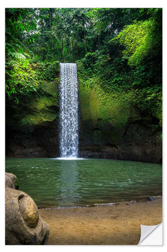 Autocolante decorativo Tibumana Waterfall in the North of Ubud, Bali, Indonesia