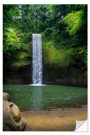 Wall sticker Tibumana Waterfall in the North of Ubud, Bali, Indonesia