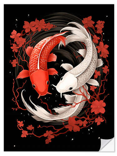 Adesivo murale Koi Fishes