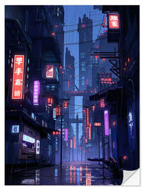 Selvklebende plakat Neo Tokyo