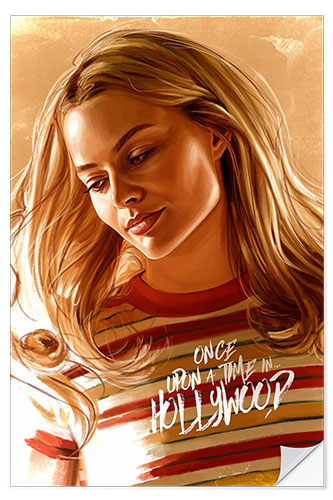 Wandsticker Margot Robbie, Once Upon a Time in Hollywood