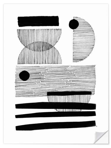 Muursticker Borderline