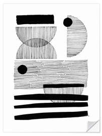 Muursticker Borderline