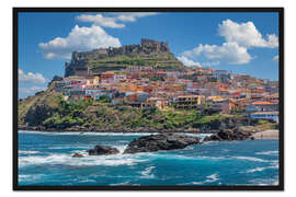 Gerahmter Kunstdruck Castelsardo, Sardinien