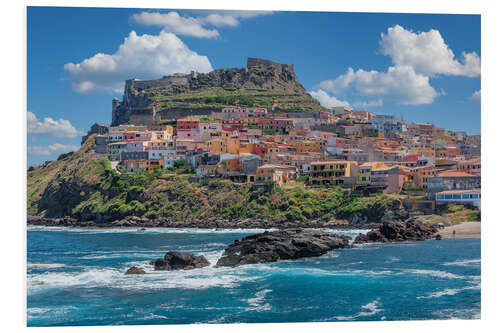 Hartschaumbild Castelsardo, Sardinien