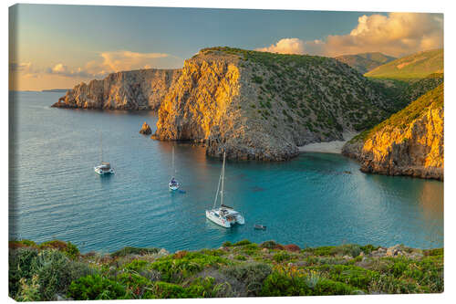 Canvastavla Dream Bay in Sardinia at Sunset