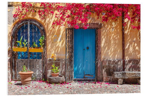 Hartschaumbild Blumenschmuck in der Altstadt