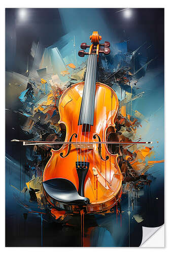 Sticker mural Violin Modern II