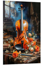 Foam board print Violin Still Life