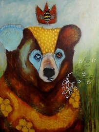 Magnettafel König der Biene und des Honigs