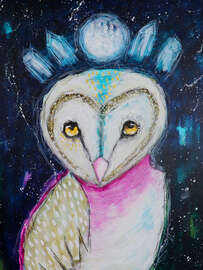 Magnettafel Nachteule