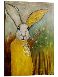 Alubild Grauer Himmel und Hohes Gras